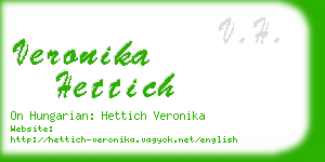 veronika hettich business card